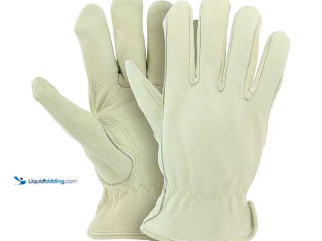 Lot 49-3600382 - Lot of (2) Large Grain Cowhide Water Resistant Leather Work Glove 2-Pack Model # PRO86009-L2P, Unuse...