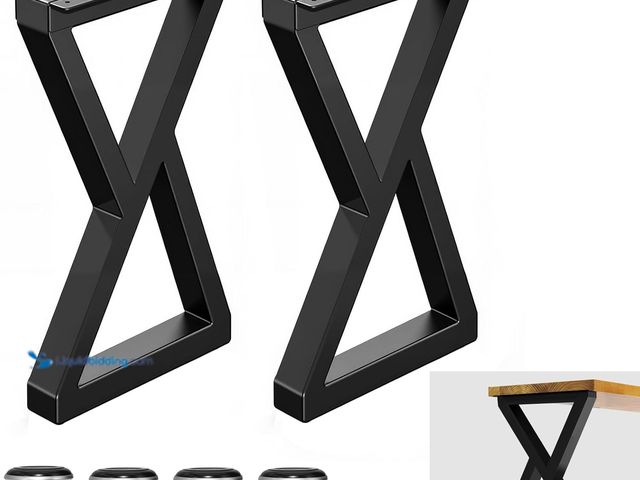 Lot 49-5437557 - 28 Inch Metal Dining Table Legs for Desk, Benchs, Coffee, End & Side Table Legs - Heavy Duty- Thicke...