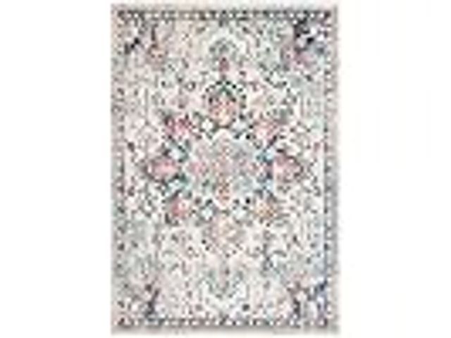 Lot 49-2024594 - SAFAVIEH Madison Area Rug 5'3"x7'6", Traditional Cream & Blue MAD473B. Model #B07L6WM9D4. MSRP $95. ...