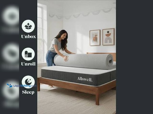 Lot 49-5559229 - Allswell 3" GlacierRest® with Graphite Memory Foam Mattress Topper, Twin. Unused