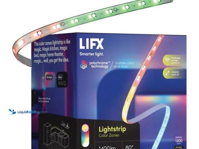 Lot 49-5552390 - LIFX LZ3SK2MUS Light Strip, 100 to 240 V, 17 W, LED Lamp, 1400 Lumens. Model Number: LZ3SK2MUS. . Ne...