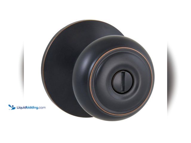 Lot 49-5410335 - Lot of 4. Defiant Hartford Aged Bronze Bed/Bath Door Knob. [Model # 32TGX710B] Unused