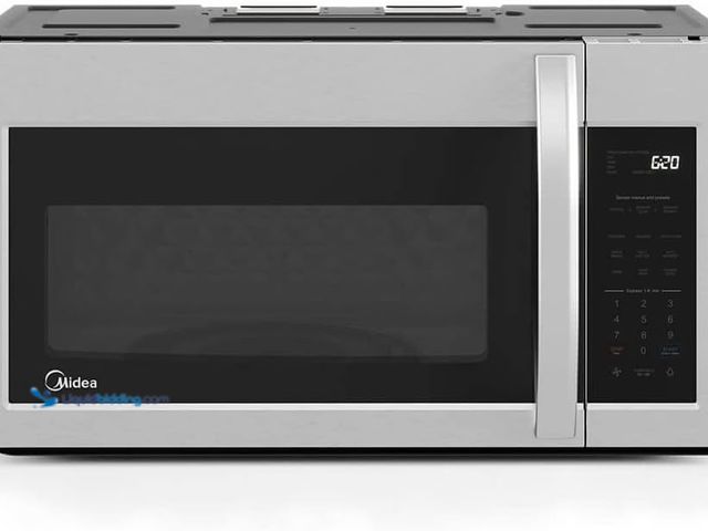 Lot 49-5447668 - Midea 1.9 Cu. Ft. Over-the-Range [OTR] Microwave. [Model: B0B8X6R9FS] Used