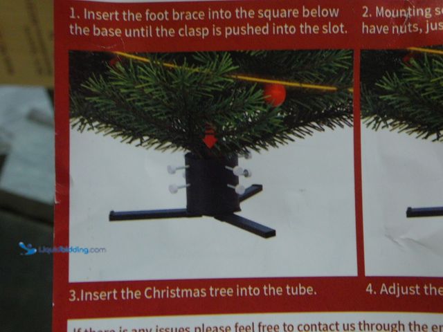 Lot 49-1548798 - Christmas Tree Stand for Real Trees 5 to 9ft Tall, Fits up to 7inch Tree Trunk, Unused  Ref#HOL1113