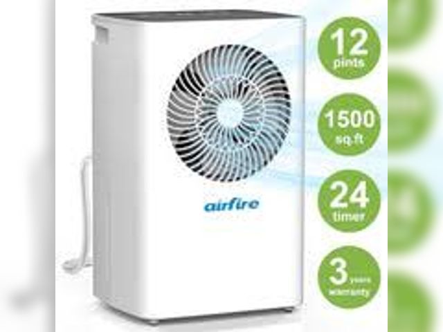 Lot 49-2024889 - AIRFIRE Store AIRFIRE 12 Pints Dehumidifiers (DOE), up to 1500 Sq.Ft Dehumidifier with Drain Hose, 0...
