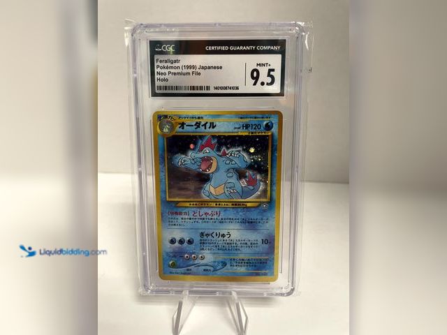 Lot 49-910520 - 1999 Pokemon Feraligatr Neo Premium Holo Japanese CGC grade 9.5 #160 GEM MINTOpens. Ref:COINS0723