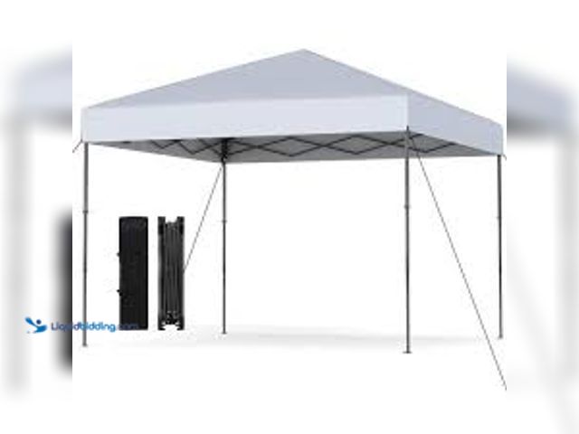 Lot 49-5552095 - 10x10 White pop up canopy tent. Has bag. Unused