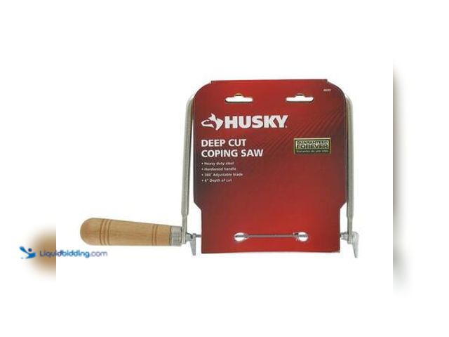 Lot 49-5546754 - Husky 6 in. Coping Saw with Wood Handle Model # 12228 unused
