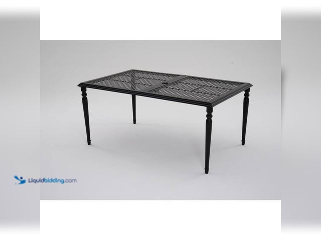 Lot 49-5412590 - Hampton Bay Laurel Oaks Outdoor Dining Table Dark, Table Only. Unused.
