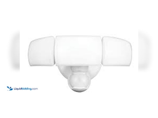Lot 49-5415315 - Defiant MaxDetect 240° White Motion Sensor Wired Outdoor 2-Head LED Security Flood Light 2000 Lumens...