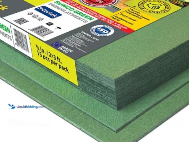 Lot 49-3631106 - Approx (90sq/ft) Wood Fiber Underlayment, 2 ft. x 3 ft x 1/8 in. Wood Fiber Underlayment - Sound Bar...
