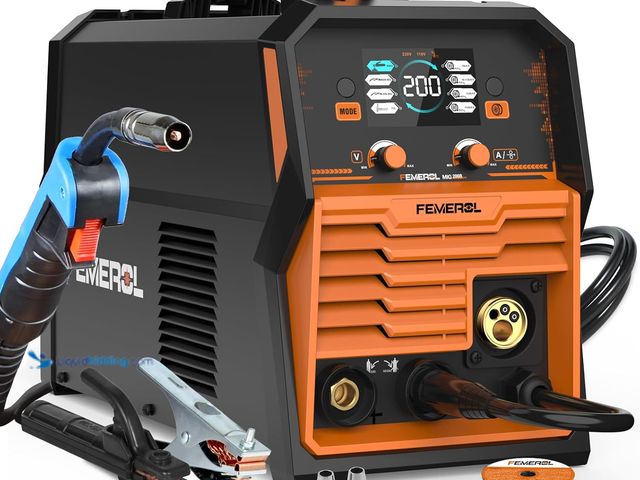 Lot 49-3531150 - 200A MIG Welder,4 in 1 Gas MIG/Gasless Flux Core/Stick/Lift TIG Multi-process Welding Machine Large ...