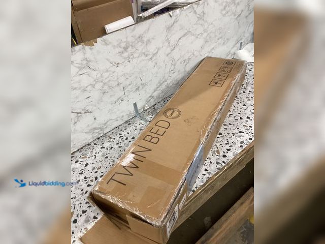 Lot 49-3531465 - Twin Bred Frame Stainless Steel (Black)  Item is unused with scuffs and scratches