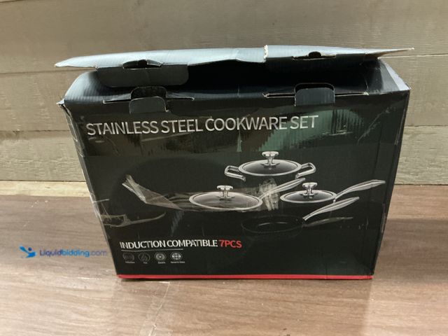 Lot 49-5413268 - CAROTE 14Pcs Pots and Pans Set Non Stick, Cookware Sets Induction Cookware Granite Cooking Set with ...