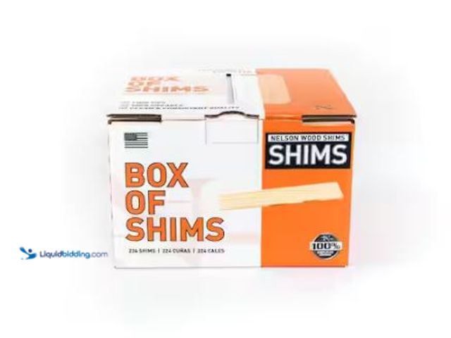Lot 49-1565901 - Lot of (2) Nelson Wood Shims 8 in. Bulk Box of Pine Shims (224 Shims Per Box), Model # BulkBox224/36...