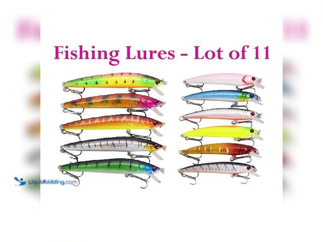 Lot 49-1616305 - Lot of 11 Crankbait Fishing Lures including (5) 3.74" 7.1g and (5) 2.95" 4.6g - NEW - The set includ...