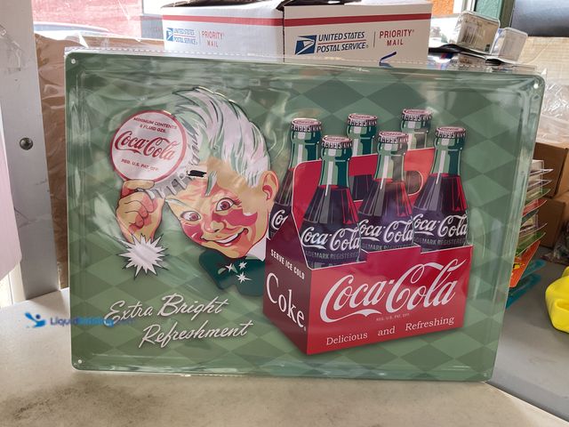 Lot 49-5350424 - Metal Signs NEW METAL COLLECTOR SIGN “COCA-COLA” MEASURES APPROXIMATELY 12 INCH BY 16 INCH