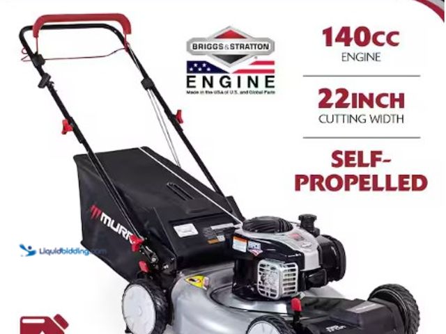 Lot 49-3631287 - Murray 22 in. 140 cc Briggs & Stratton Walk Behind Gas Self-Propelled Lawn Mower with Front Wheel Dr...