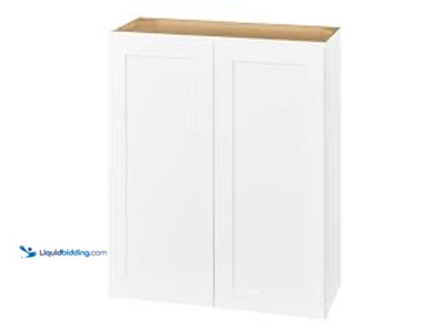 Lot 49-5459854 - Hampton Bay Avondale 36 in. W x 12 in. D x 30 in. H Ready to Assemble Plywood Shaker Wall Kitchen Ca...