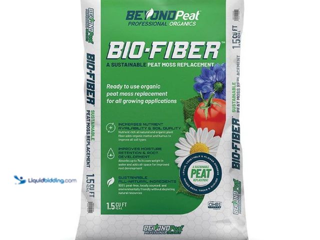 Lot 49-5552844 - BEYONDPeat PROFESSIONAL ORGANICS
1.5CF Bio-Fiber Organic Peat Moss Alternative Soil. Model # BP 322...