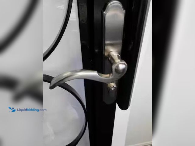 Lot 49-2006459 - Grisham Brushed Nickel Lockset, Model # 90525, Unused, Has attachments.  Ref#PA0727