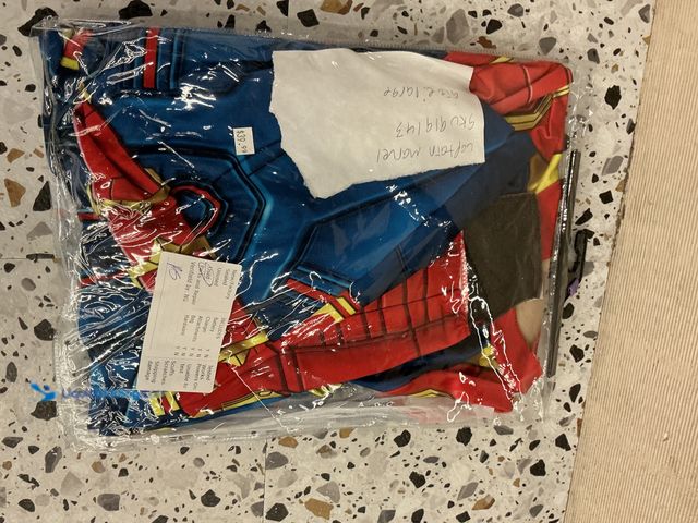 Lot 49-5437888 - Captain Marvel Kids Costume. [Model: 919143] Large. Used
