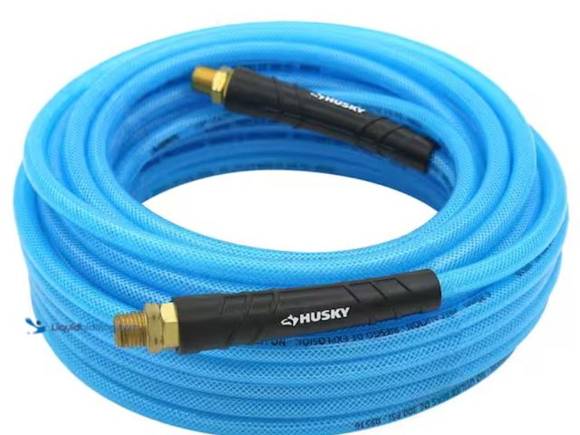 Lot 49-3614358 - Husky 1/4 in. x 50 ft. Poly Air Hose, Model # AB-12-1, Slightly used.  Ref#SB0720