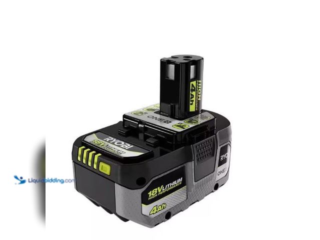 Lot 49-5547879 - RYOBI
ONE+ 18V 4.0 Ah Lithium-Ion HIGH PERFORMANCE Battery. Model # PBP004. New