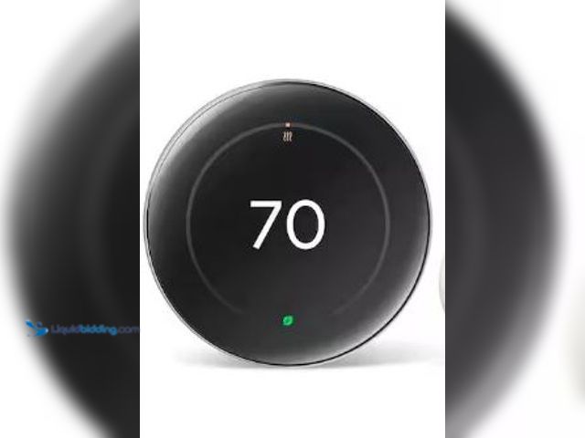 Lot 49-1517345 - Google
Nest Learning Thermostat Black New  Ref#HD0724