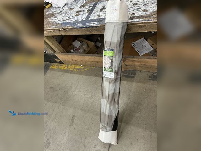 Lot 49-3566670 - Mainstays 9ft round market umberella canopy with sturdy steel pole. Model:6941082918200 unused. Bag ...