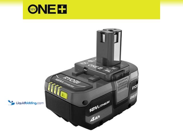 Lot 49-3514521 - Lot of 2. RYOBI ONE+ 18V 4.0 Ah Lithium-Ion Battery. [Model # PBP005] Used