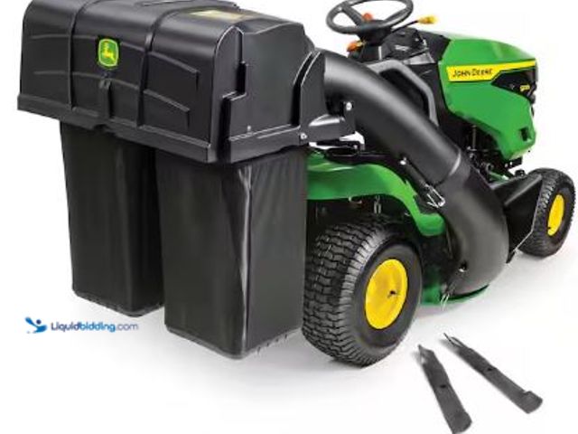 Lot 49-1529168 - John Deere
42 in. Twin Bagger for 100 Series Tractors, Model # BUC10284, Unused   Ref#HDSR-0827