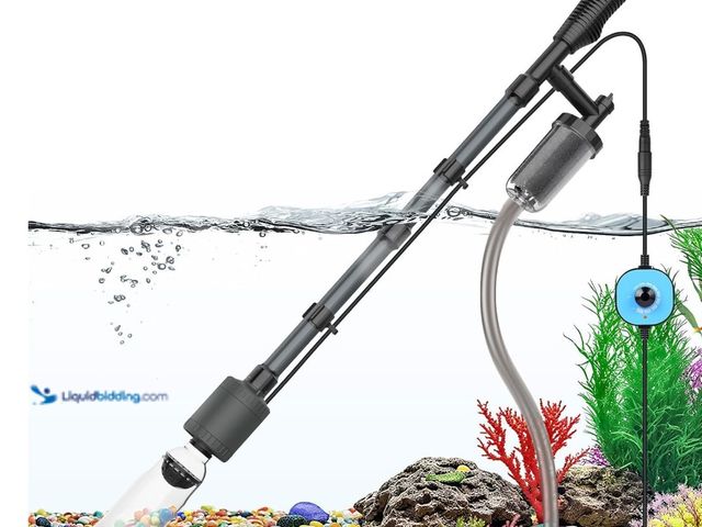 Lot 49-3481747 - Fishkeeper Electric Aquarium Vacuum Gravel Cleaner, 25W 6 in 1 Multifunction Fish Tank Cleaner Kit G...