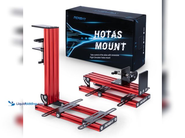 Lot 49-5405753 - Hotas Mount, Joystick Mount, Aluminum Flight Stick Desk Mount for Logitech X56, X52, X52 Pro, Thrust...