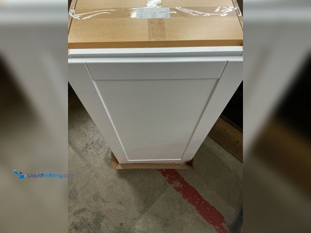 Lot 49-5487379 - Hampton Bay
Shaker 21 in. W x 12 in. D x 42 in. H Assembled Wall Cabinet in Satin White Unused (dam...