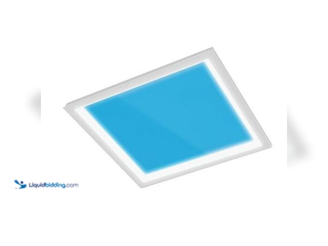 Lot 49-5572108 - Feit Electric 2 x 2 ft. Vista Artificial Skylight White Integrated LED Troffer Light Multimode Color...