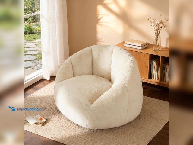 Lot 49-5543101 - Bean Bag Chairs for Adults with Wide Back Support, Giant Comfy Beanbag Lounger - Corduroy Fabric & S...