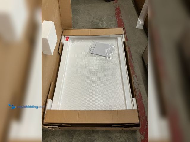 Lot 49-5463487 - DreamLine
SlimLine 32 in. W x 48 in. L Corner Double Threshold Shower Pan Base with Left Drain in W...