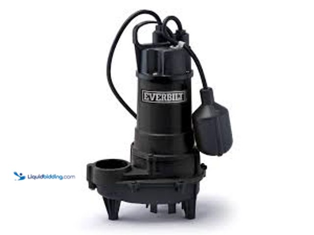 Lot 49-5411540 - Everbilt 1/2 HP Effluent Septic Pump with Tethered Switch. Model # HDEFR50W. Unused