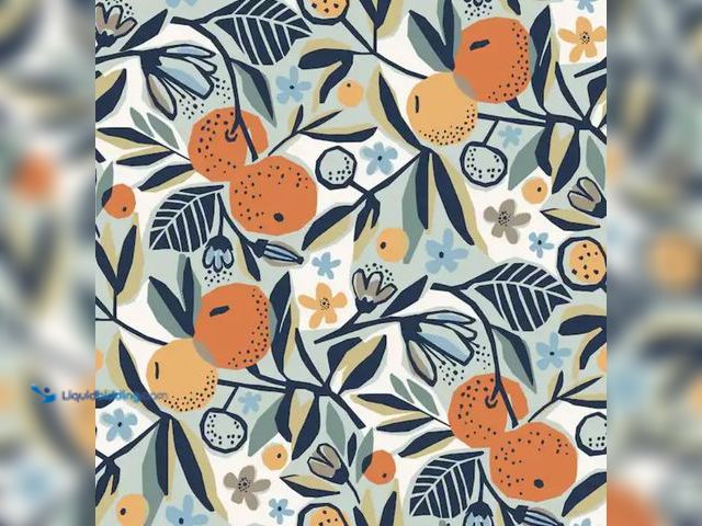 Lot 49-2003633 - Approx. (90) sq. ft. of NuWallpaper Navy Clementine Garden Vinyl Matte Peel and Stick Wallpaper Roll...