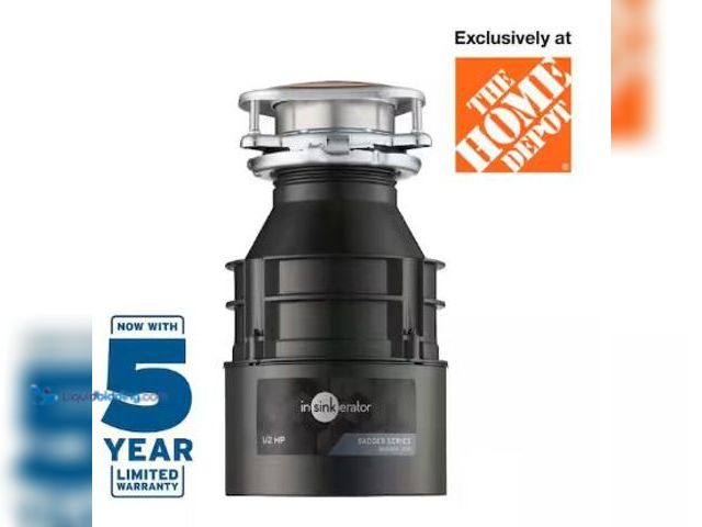 Lot 49-1517140 - InSinkErator
Badger 500, 1/2 HP Continuous Feed Kitchen Garbage Disposal, Badger Series, Model # BA...