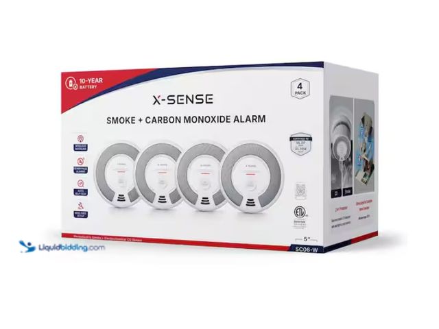 Lot 49-1622808 - X-SENSE 10-Year Battery Wireless Interconnected Smoke and CO Detector with Photoelectric Sensor and ...