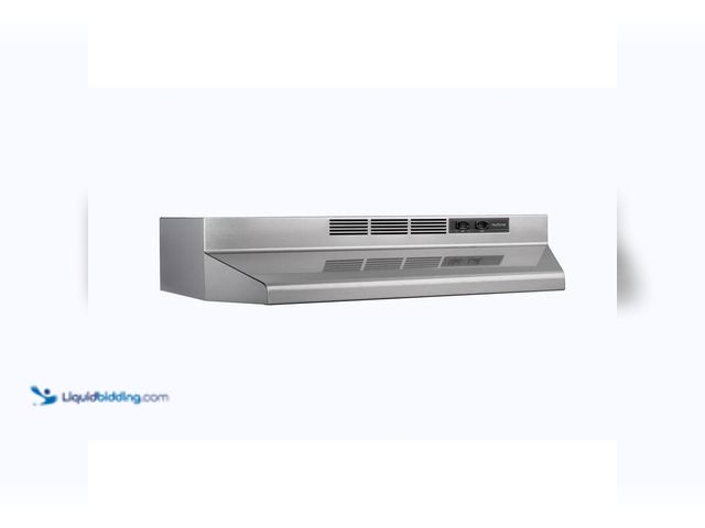 Lot 49-5414321 - Broan Nu tone RL6200 Series 30-Inch Ductless Under-Cabinet Range Hood, Stainless Steel Finish, Model...