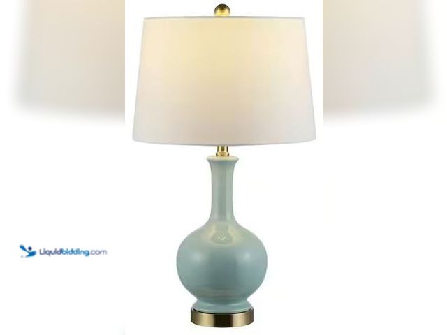 Lot 49-5465015 - SAFAVIEH
Bowie 26 in. Robins Egg Blue Table Lamp with White Shade Internet # 318070543
Model # TBL...