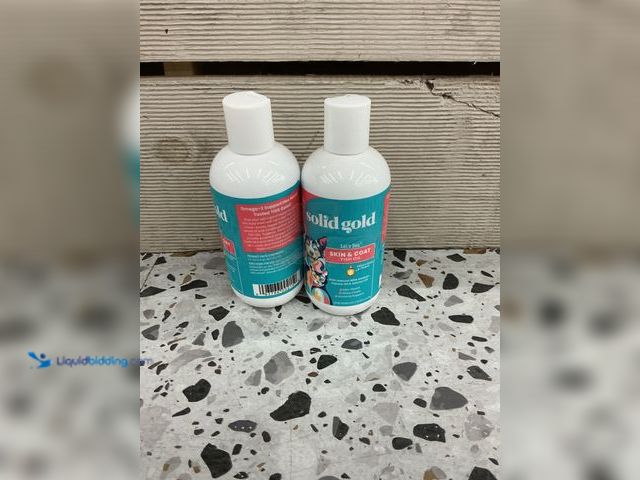 Lot 49-3538825 - QTY 2 - Solid Gold Let's Sea Wild Alaskan Fish Oil Omega-3 Skin & Coat Supplement for Dogs, 8-fl oz ...