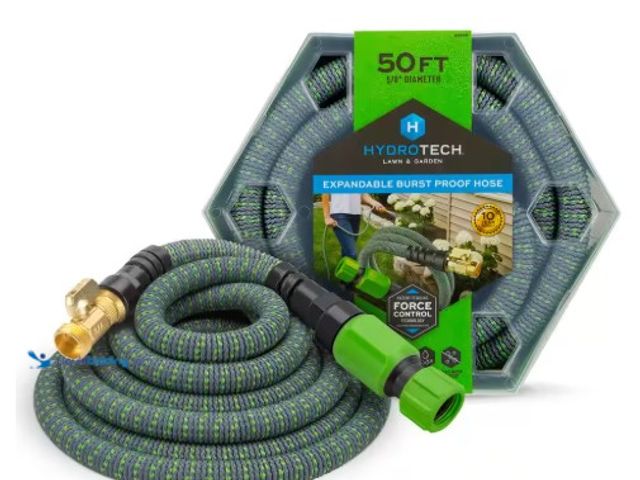 Lot 49-1516628 - Hydrotech 5/8 in. Dia. x 50 ft. Expandable Garden Water Hose, Model # 8989, unused.  Ref#HDSR0710