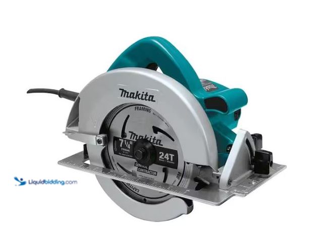 Lot 49-1627564 - Makita 7-1/4 in. 15 Amp Corded Circular Saw with Dust Port 2 LED Lights 24T Carbide Blade Model # 50...