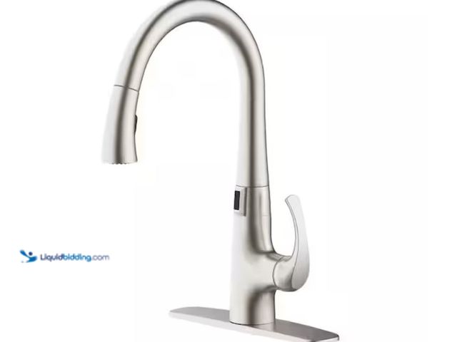 Lot 49-1631823 - Glacier Bay Breese Single-Handle Touchless Pull Down Sprayer Kitchen Faucet in Spot Resist Stainless...
