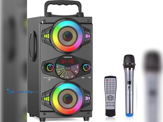 Lot 49-5453736 - Bluetooth Speakers, 60W Portable Wireless Loud Outdoor Home Party Bluetooth Speaker with Subwoofer, ...