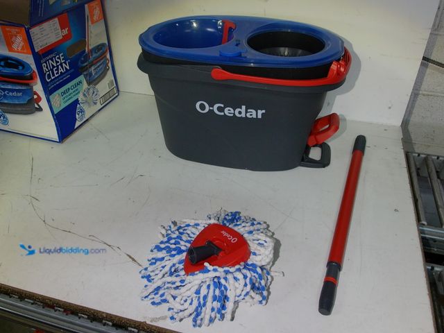 Lot 49-1571229 - O-Cedar Rinse Clean Deep Clean Microfiber Spin Mop, Clean with Clean Water (The Home Depot Exclusive...